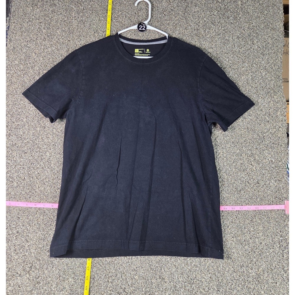Xersion Xtreme Tee Mens Large Black 100% Cotton Short Sleeve Crewneck Shirt